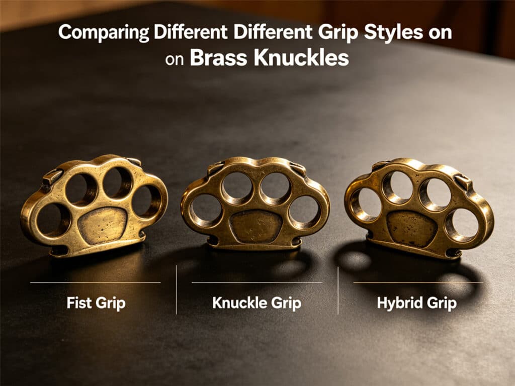 Comparing Different Grip Styles on Brass Knuckles