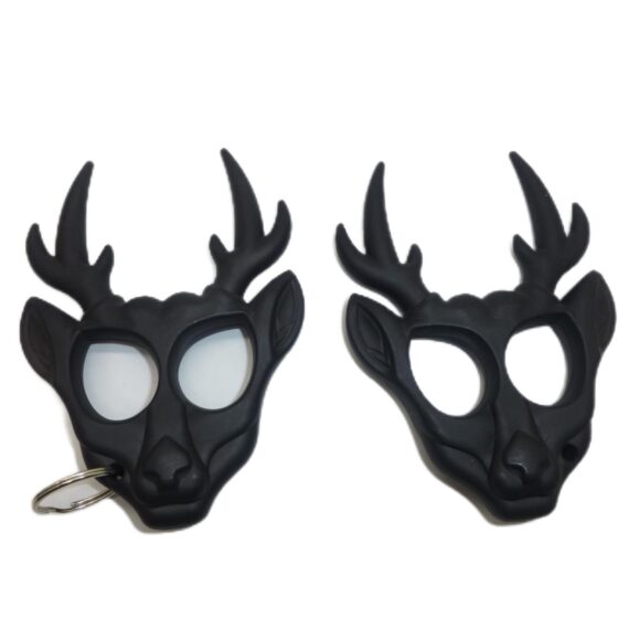 Deer Head Self-Defense Keychain Knuckle Duster (2)