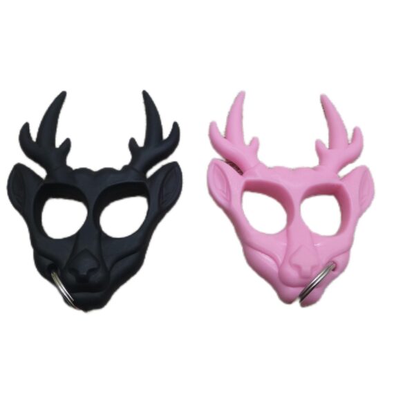 Deer Head Self-Defense Keychain Knuckle Duster (5)