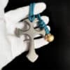 2-Finger Cross Rope Pendant Knuckle Duster