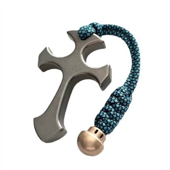 2-Finger Cross Rope Pendant Knuckle Duster (2)