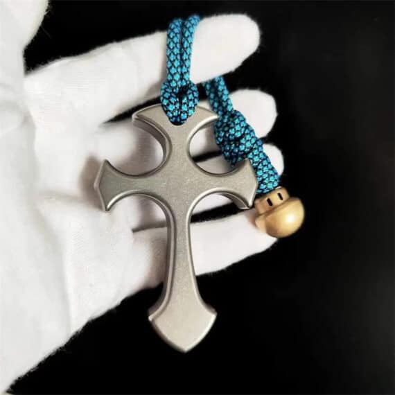 2-Finger Cross Rope Pendant Knuckle Duster