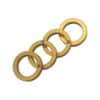Aluminum Alloy Foldable EDC Rescue Ring 4 Finger Brass Knuckle Gold