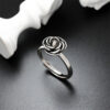 Dark Rose Women's Anti-Attack Rotating Ring