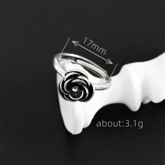 Dark Rose Women's Anti-Attack Rotating Ring (3)