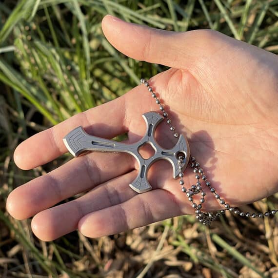 Tactical Defense Cross Pendant Knuckle Duster