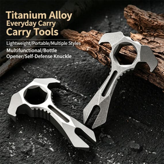 Titanium Alloy EDC Portable Pry Bar Multitool