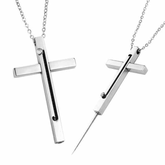 Women's Concealed Self-Defense Necklace Pendant (3)