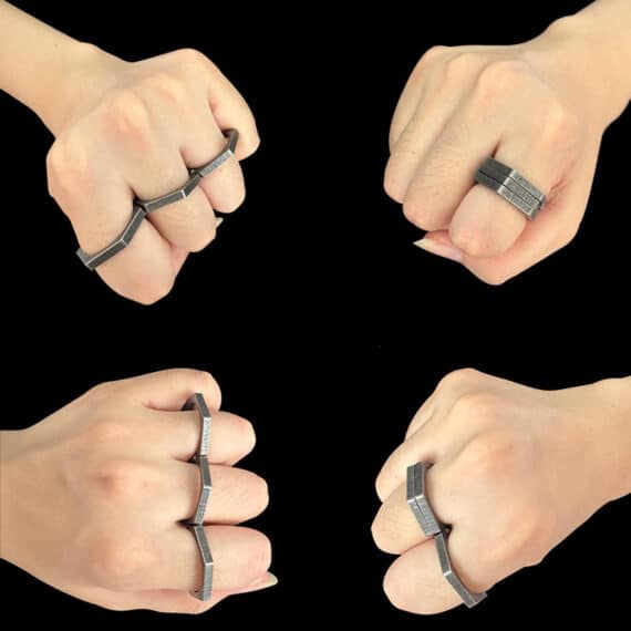 Titanium Steel Self-defense Women's Ring