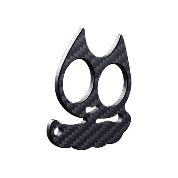 Carbon Fiber Cat-Head Two-Finger Knuckle Duster A