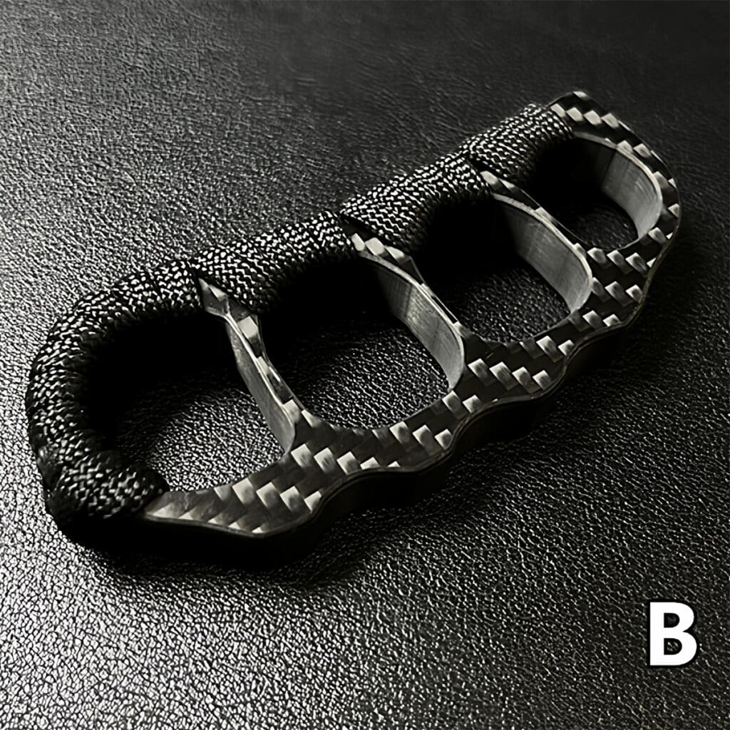Carbon Fiber Four-Finger Knuckle Duster Type B