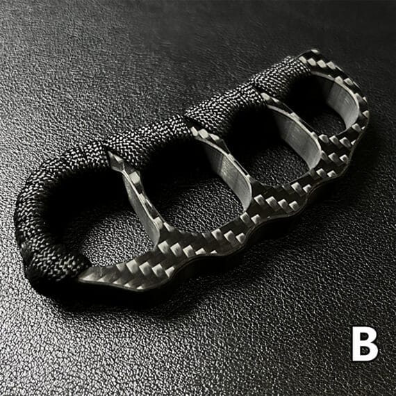 Carbon Fiber Four-Finger Knuckle Duster Type B
