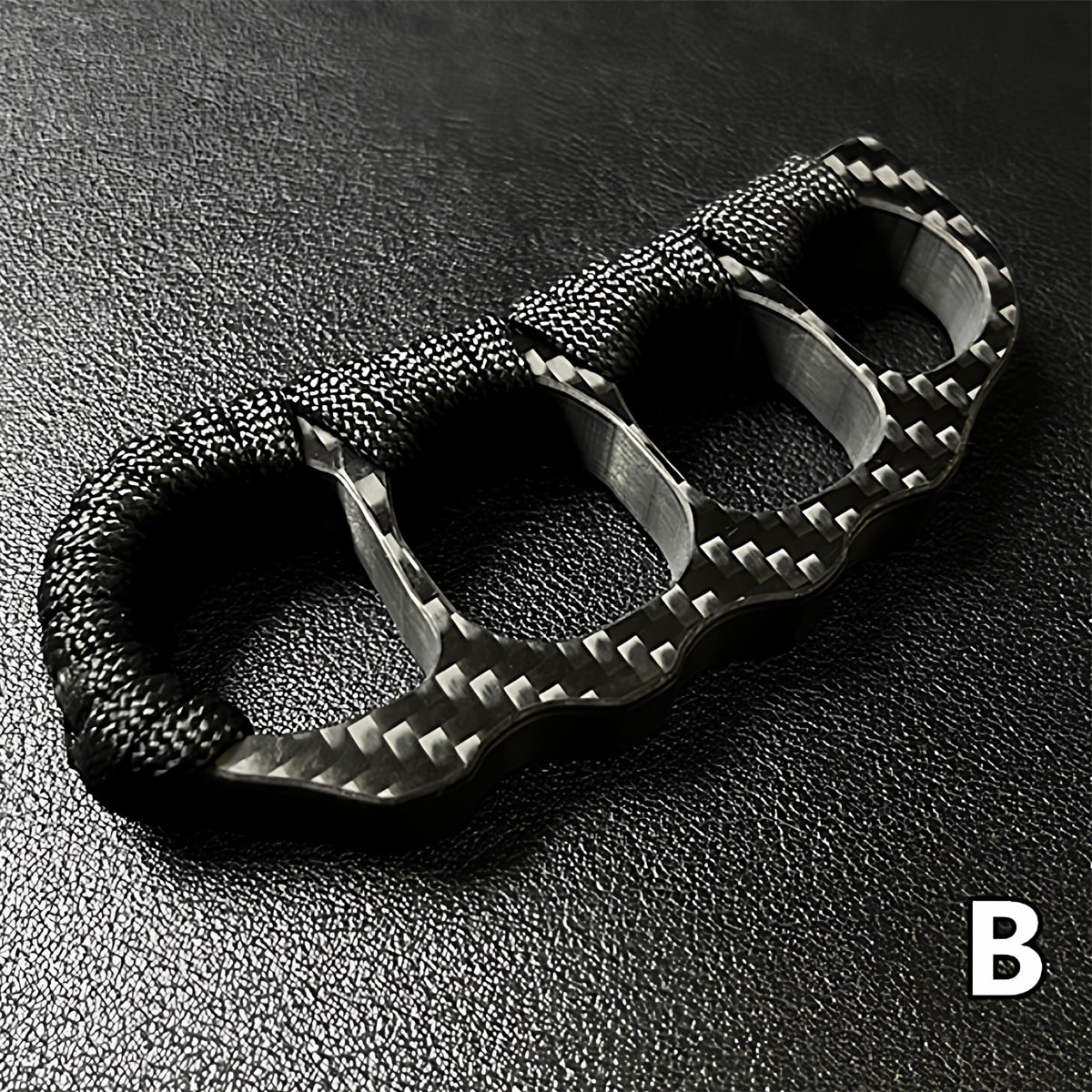 Carbon Fiber Four-Finger Knuckle Duster Type B