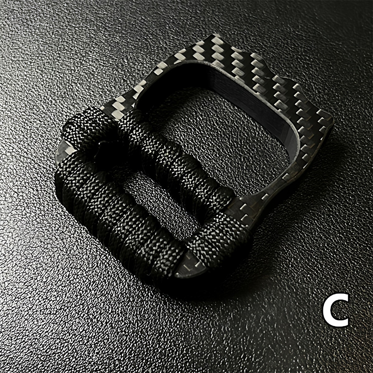 Carbon Fiber Four-Finger Knuckle Duster Type C
