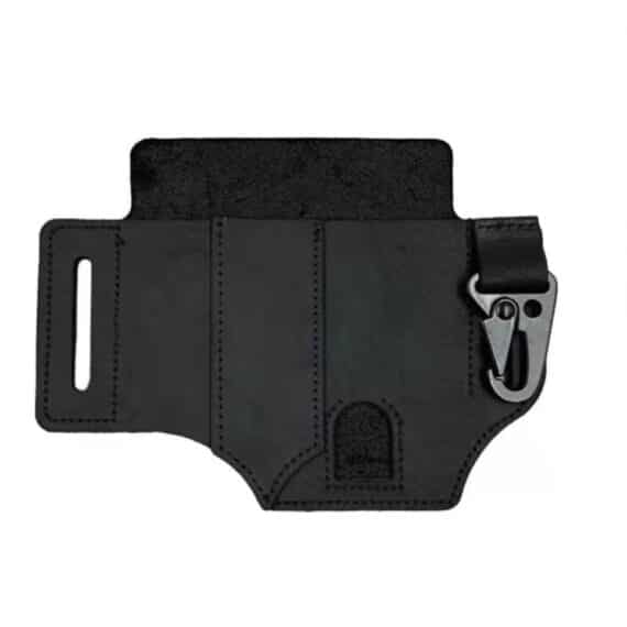 EDC Tactical Tool Leather Holster Survival Waist Pack (3)