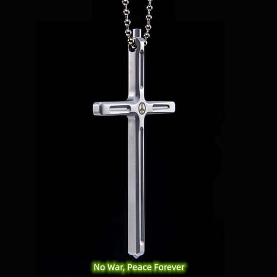 Portable Tactical Self-Defense Cross Necklace (3)