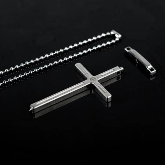 Portable Tactical Self-Defense Cross Necklace