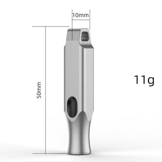 Pure Titanium Survival Whistle Keychain Pendant (3)