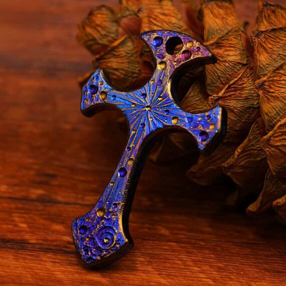 Starry Sky Titanium Alloy Cross Self-Defense Knuckle (Limited Edition)