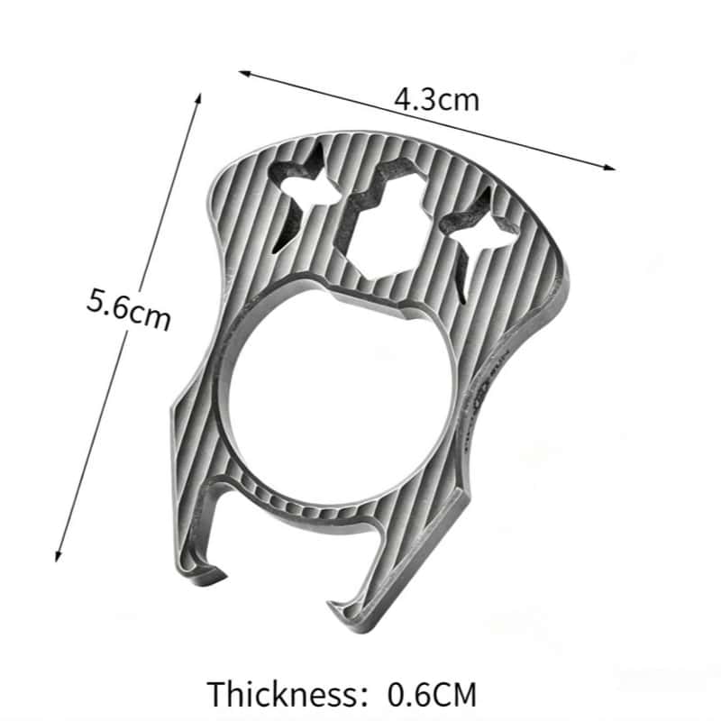 TC4 Titanium Alloy Bottle Opener Knuckle Size
