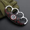 Zinc Alloy Wolf-Themed Four-Finger Collectible Knuckle Duster