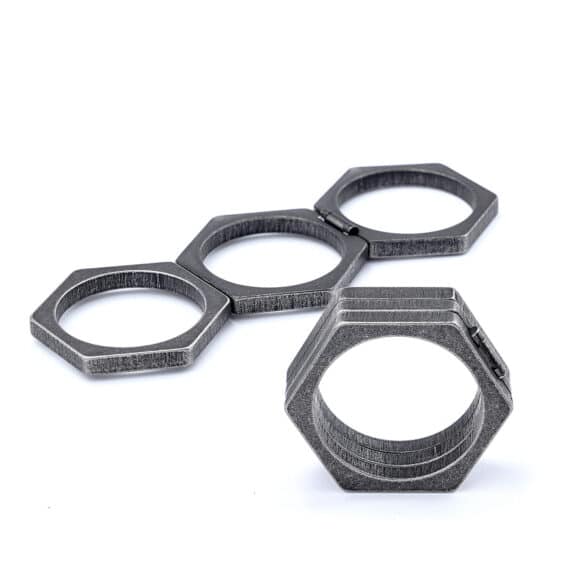 Titanium Steel Self-defense Women's Ring