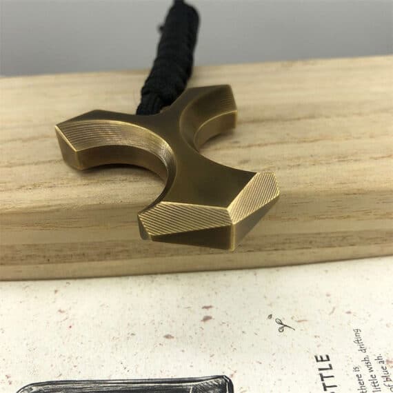 Brass Cruciform Window EDC Punch & Escape Tool (3)