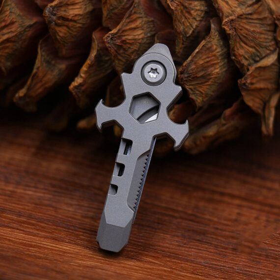 Mini Titanium Alloy Knife Keychain Bottle Opener Ordinary