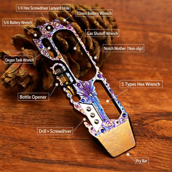 Multi-Function Titanium Alloy Pry Bar Bottle Opener (Limited Edition) (4)