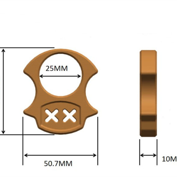 Ultem PEI Titanium Alloy Single-Finger Knuckle Duster (3)