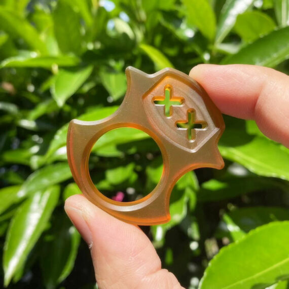 Ultem PEI Titanium Alloy Single-Finger Knuckle Duster (9)