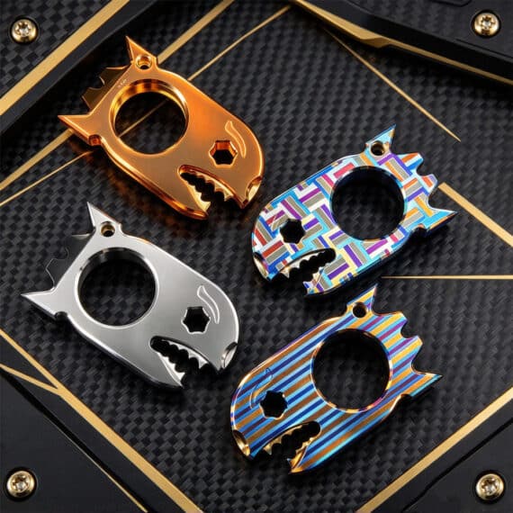 Shark Titanium Alloy EDC Multi-Tool Keychain